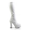 Pleaser - ELECTRA2000Z Kniehohe Stiefel - Weiß Product image